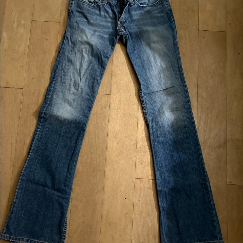 BKE Flare Women's Jeans in Classic Blue